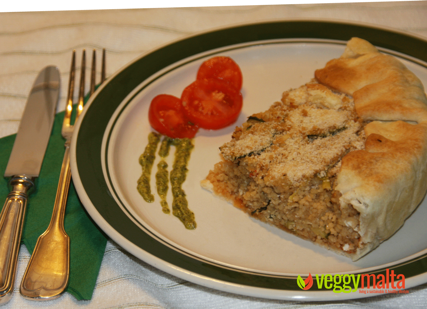 vegan-feta-couscous-pie-in-plate
