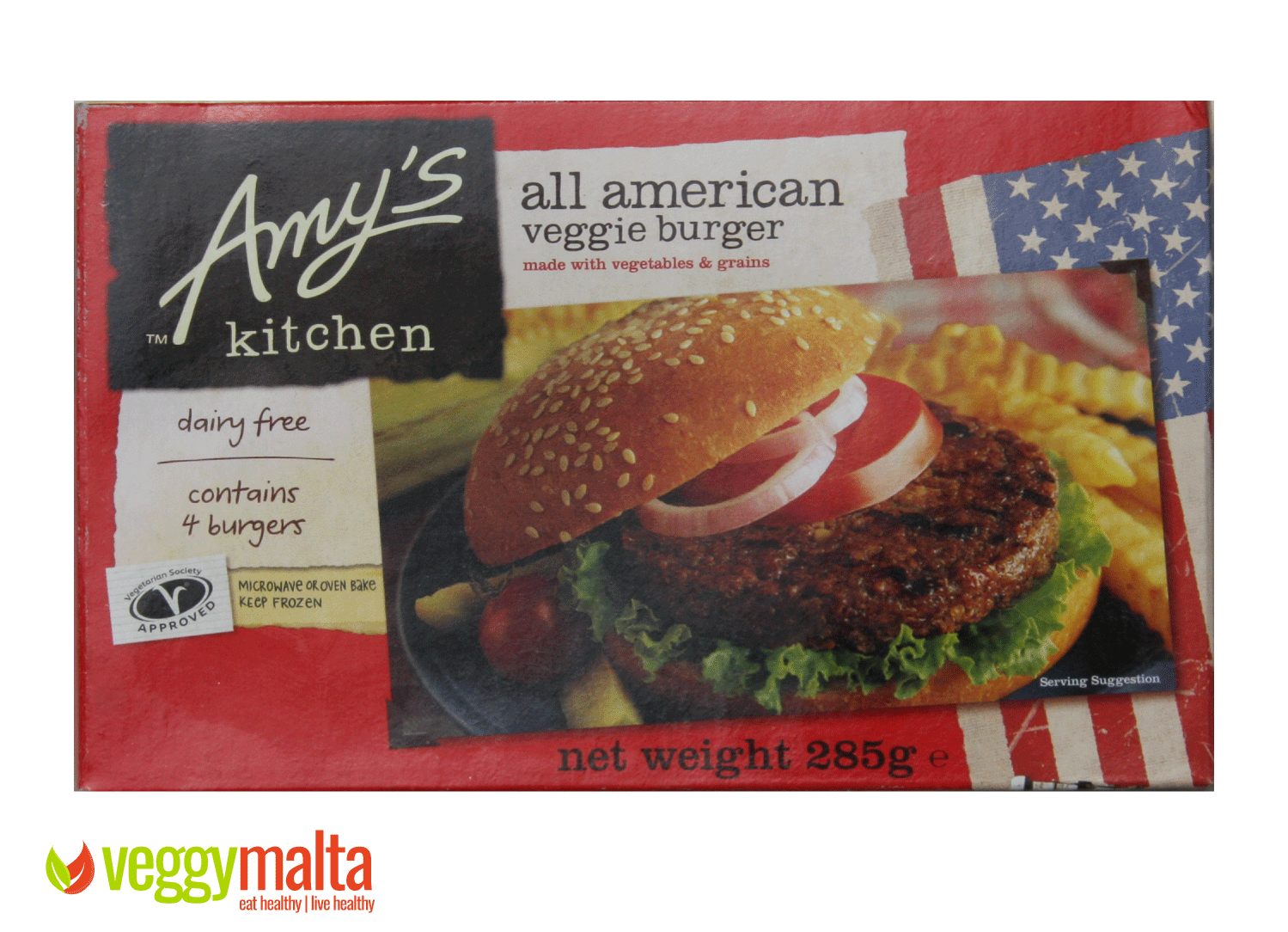 amys kitchen all american burger box rimus trading agency