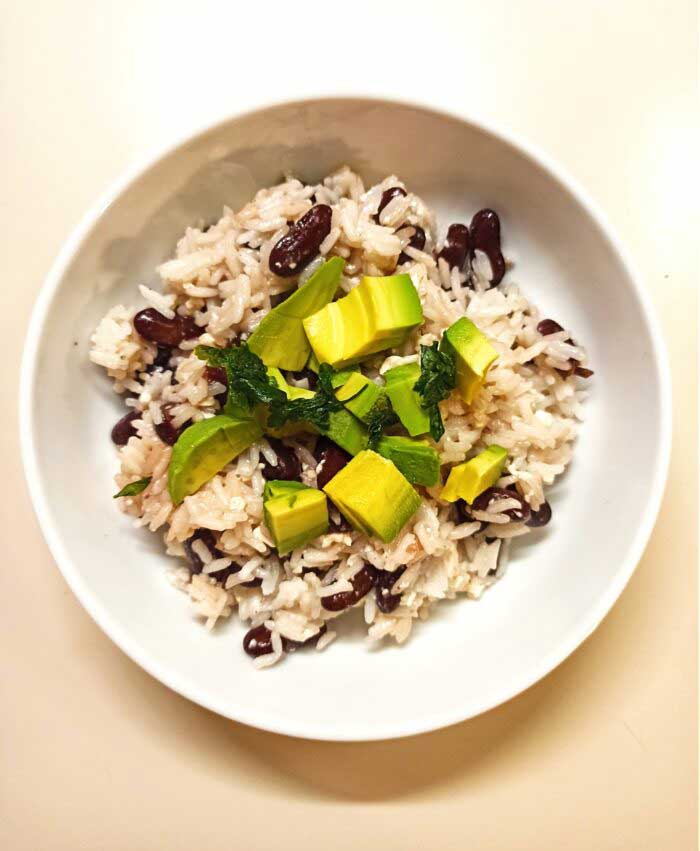Coconut-rice-with-kidney-beans