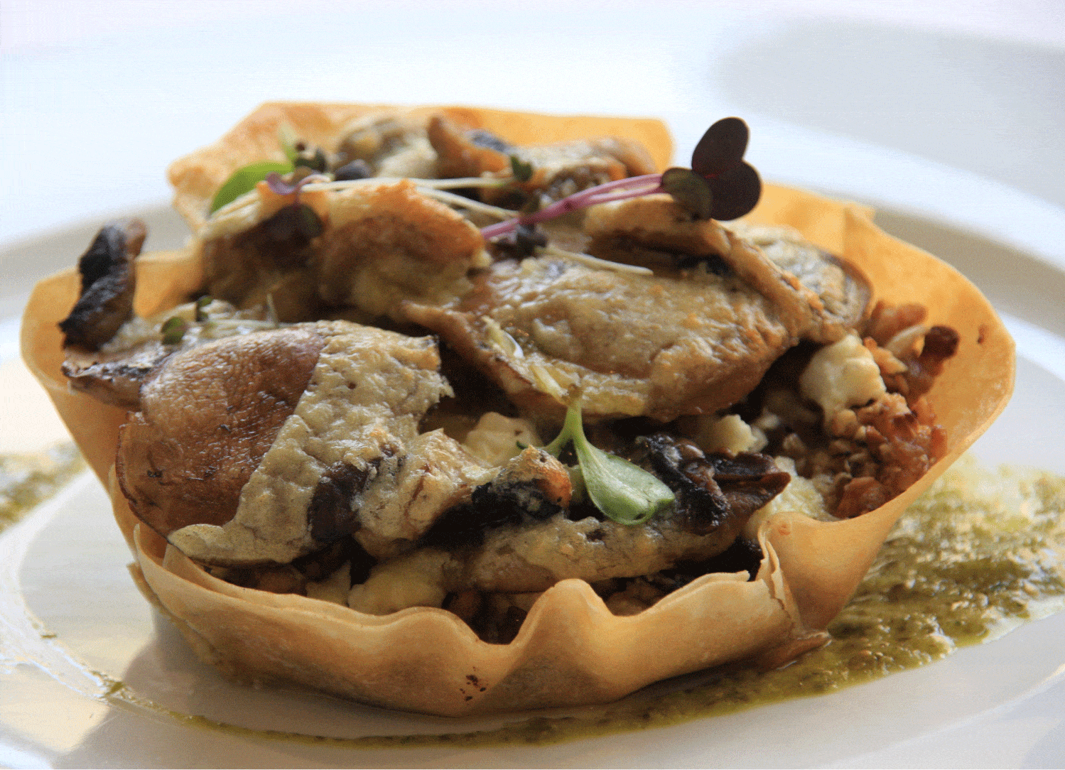 mushroom-tart-bacchus-restaurant-mdina-vegetarian-malta