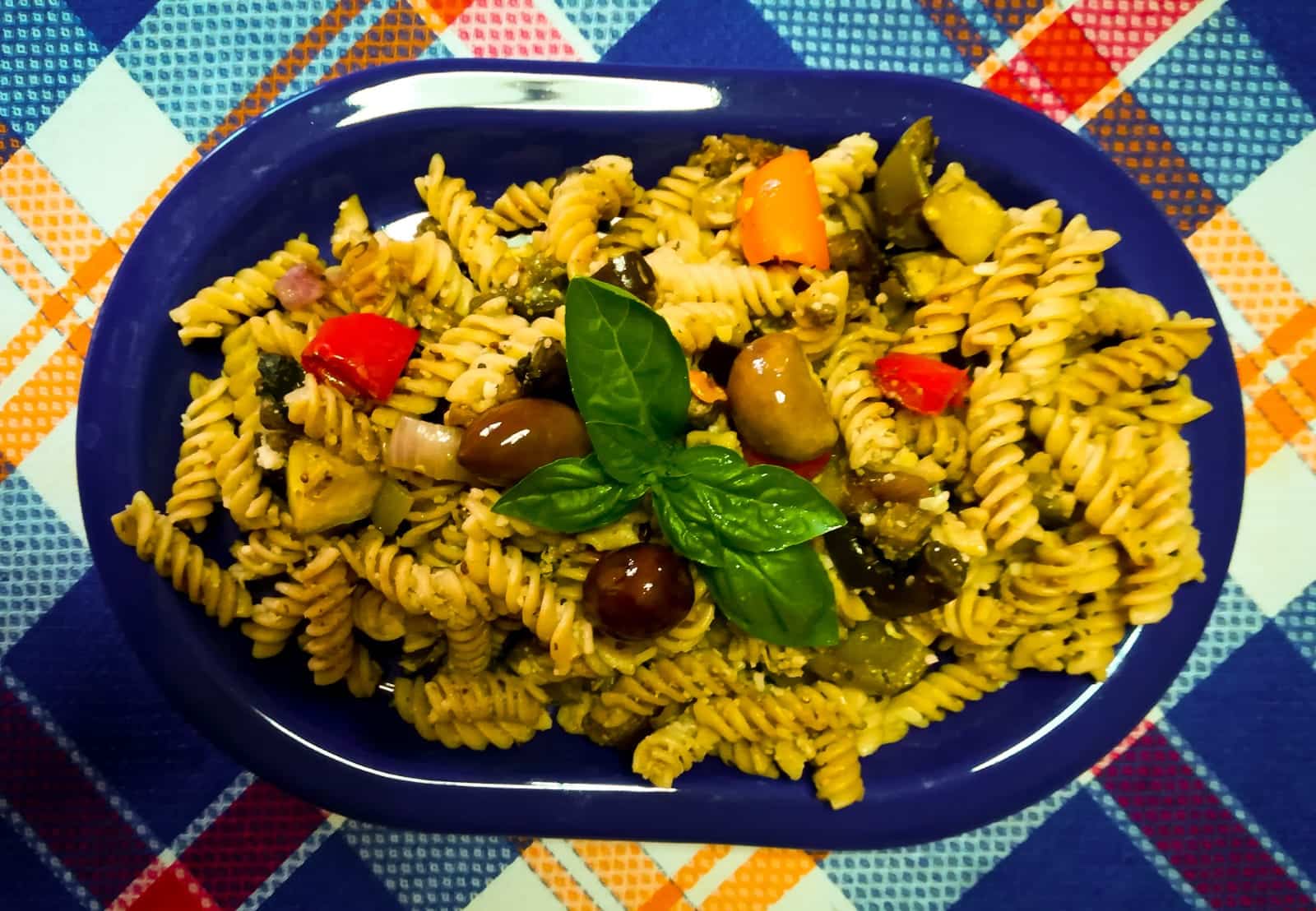 balsamic roasted vegetable fusilli