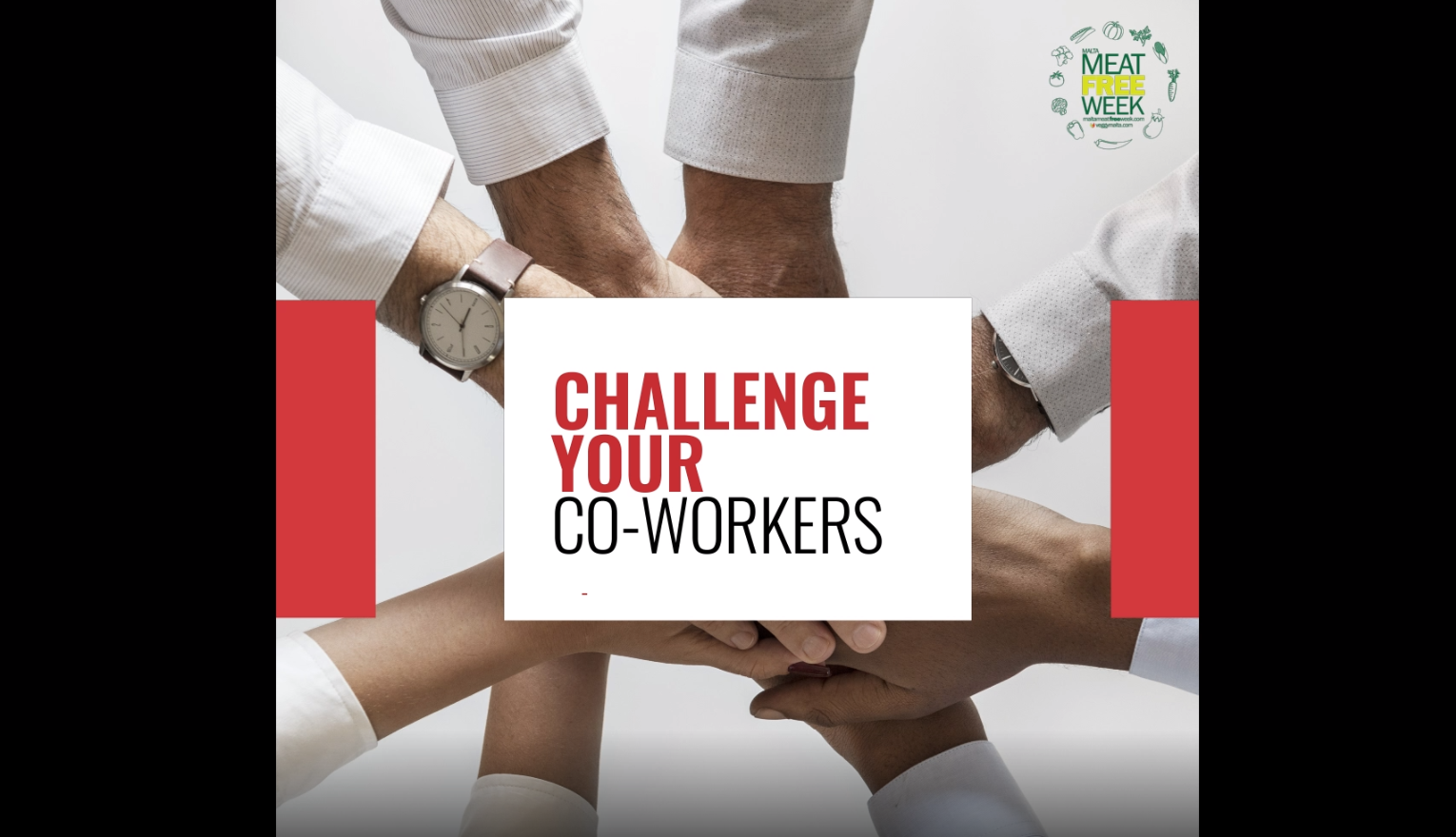 challenge your co workers malta meat free week