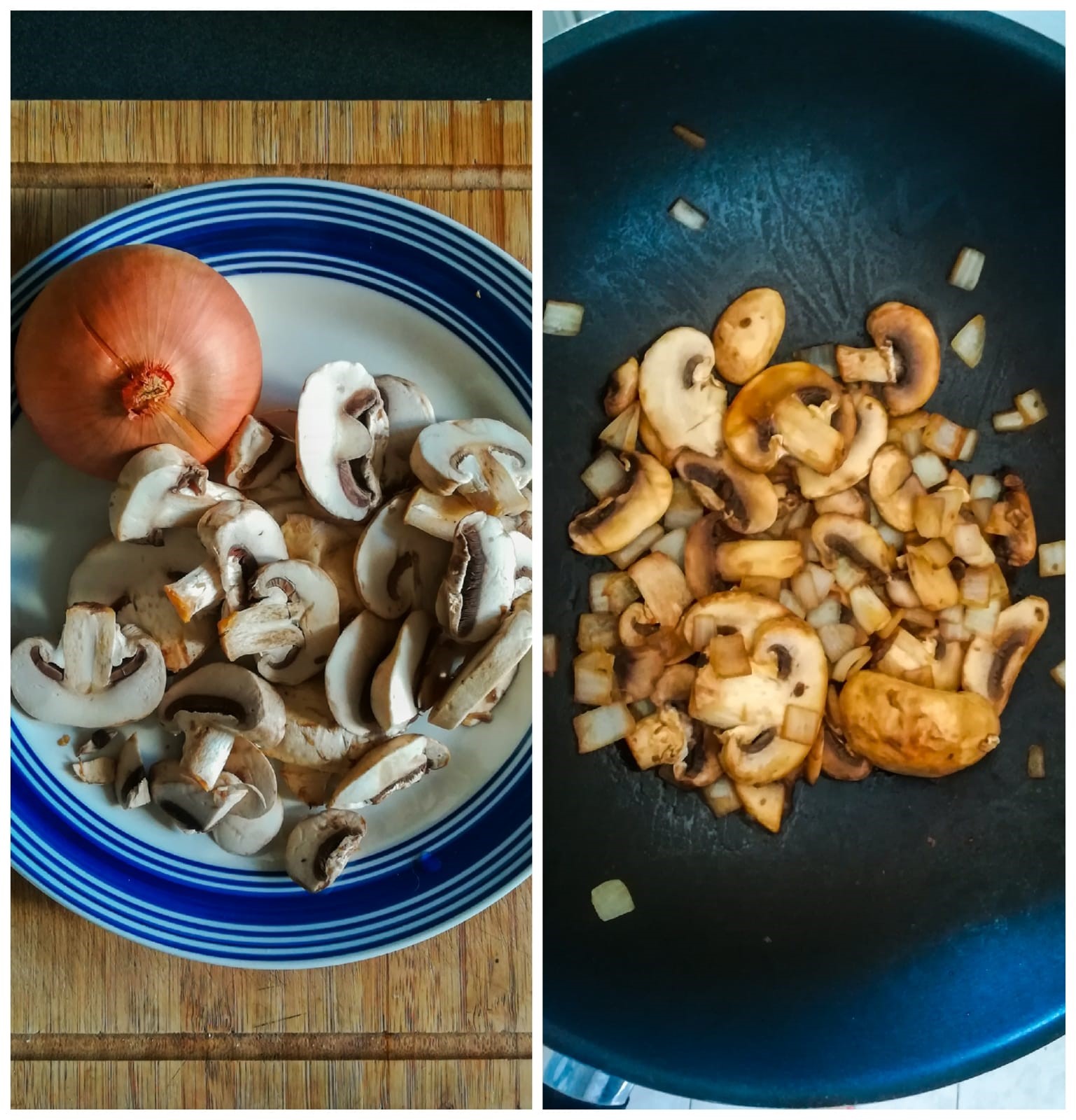 Mushroom Stuffed Chickpea Omelette