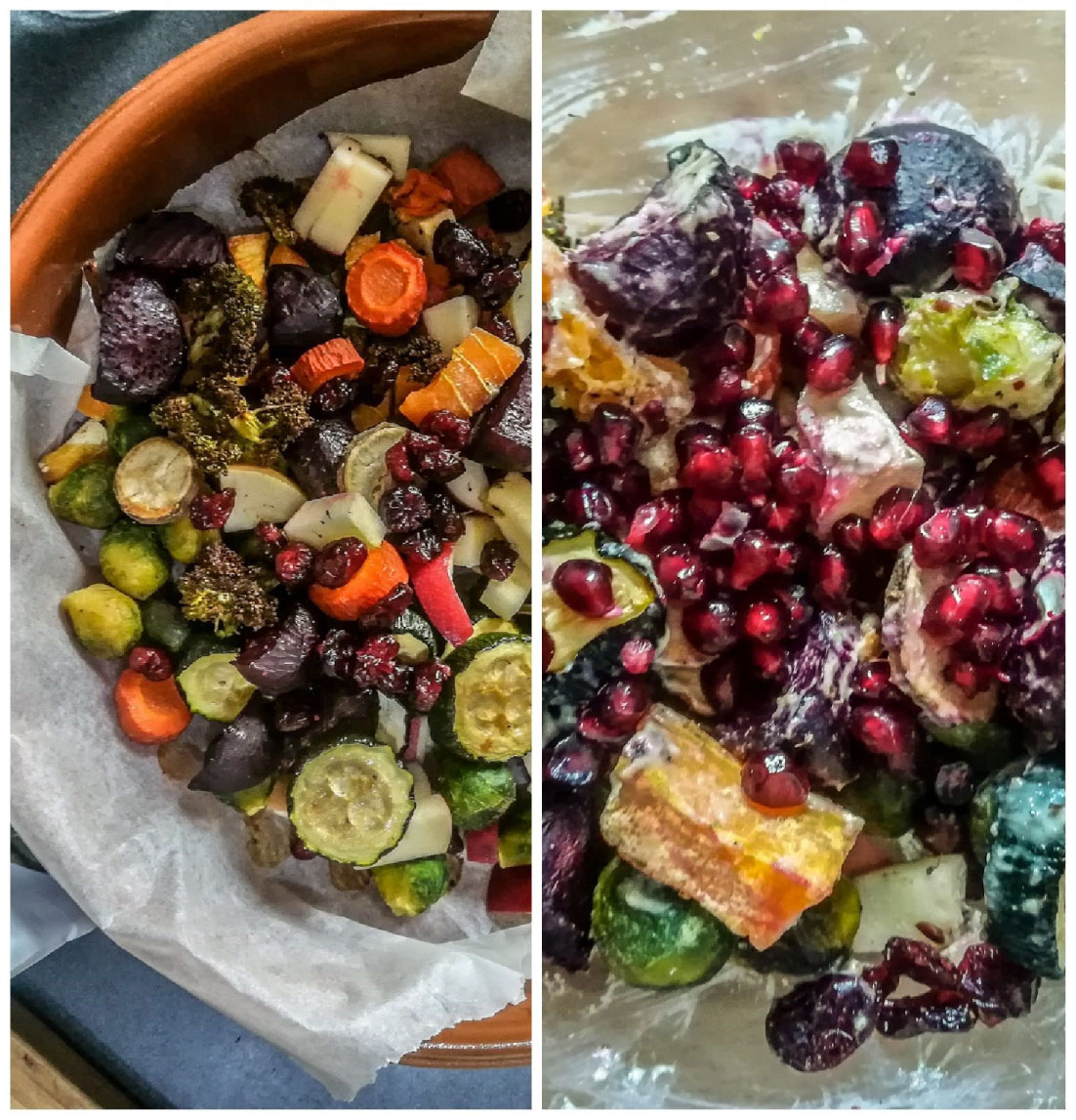 seasonal roasted salad