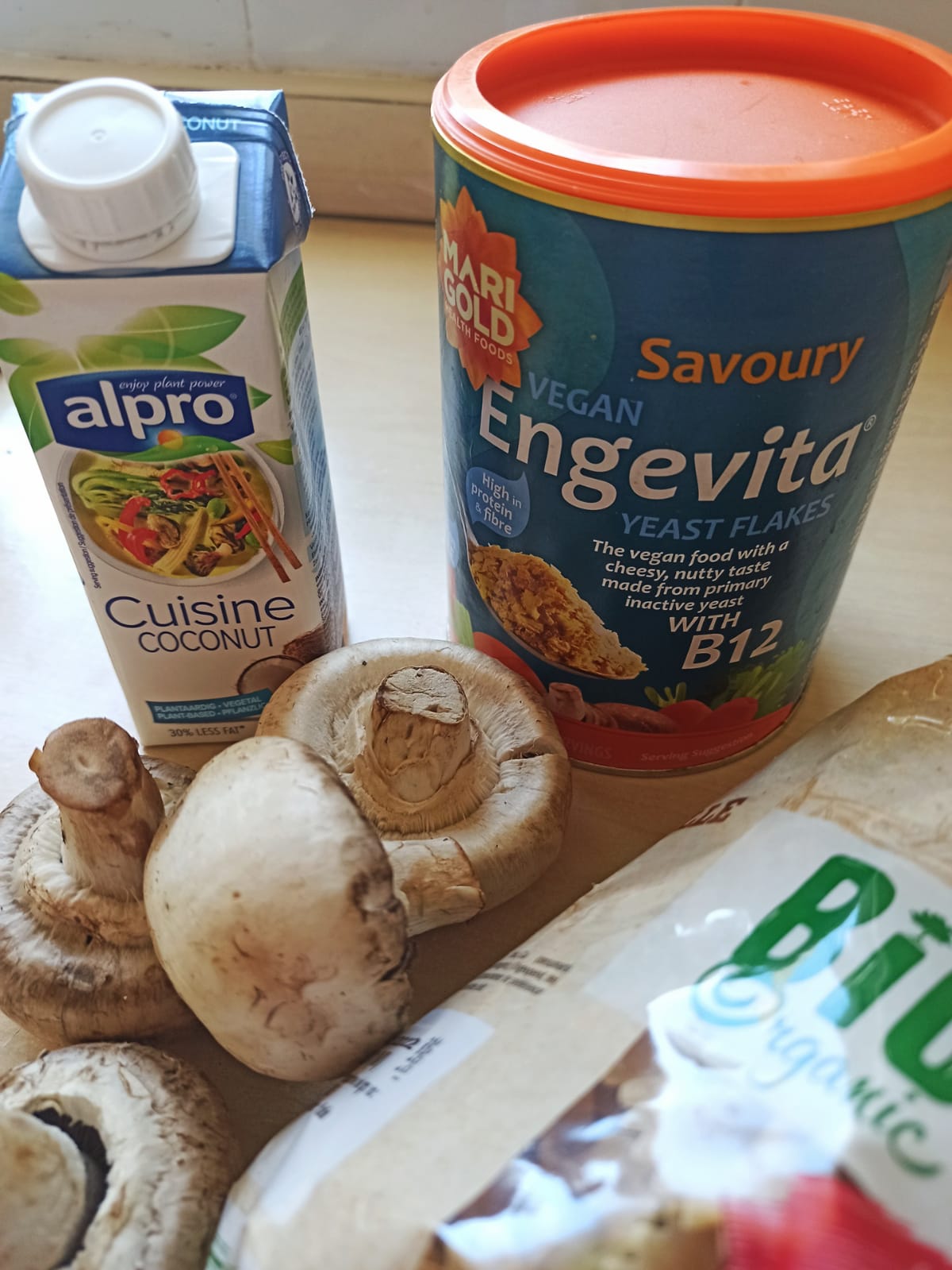 Vegan mushroom stroganoff with wholewheat pasta ingredients malta