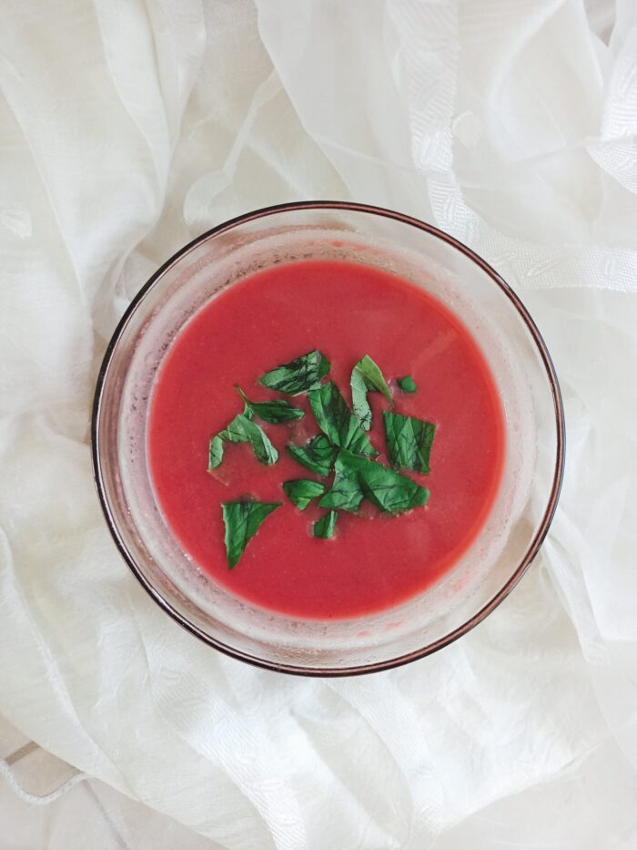 Coconut beetroot soup