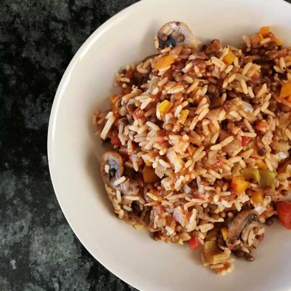 lentil-bolognese-and-rice