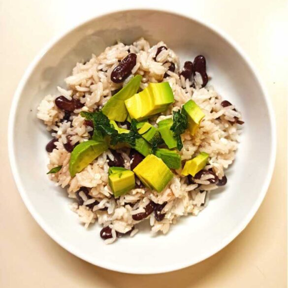 Coconut-rice-with-kidney-beans