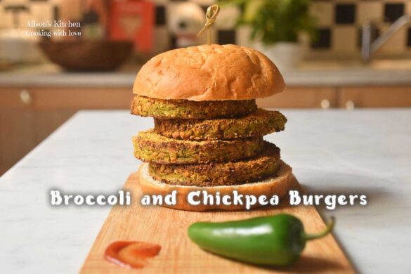 Broccoli-and-chickpea-burgers