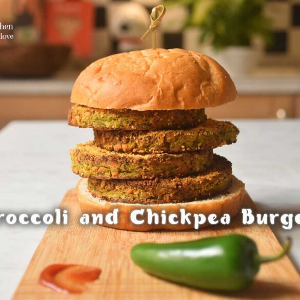 Broccoli-and-chickpea-burgers