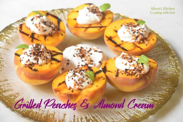 Grilled-Peaches-&-Almond-Cream-vegan-recipe