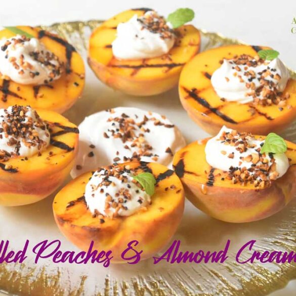 Grilled-Peaches-&-Almond-Cream-vegan-recipe