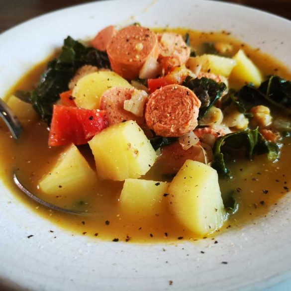 Sausage-kale-and-vegetable-soup