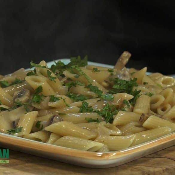Vegan-mushroom-pasta